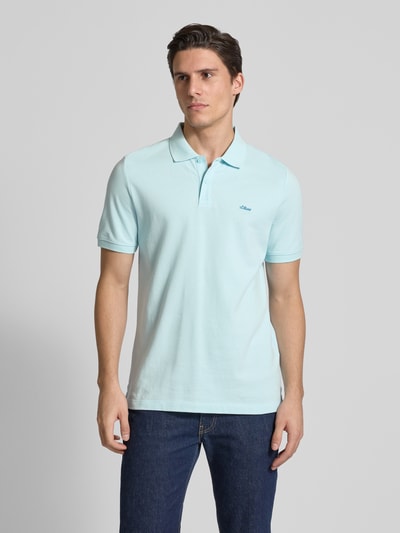 s.Oliver RED LABEL Regular Fit Poloshirt aus Baumwoll-Piqué Sky 4