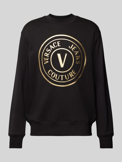 Versace Jeans Couture Sweatshirt mit Label-Print Black 2