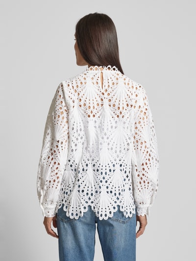 B.Young Blusenshirt mit Lochstickerei Offwhite 5