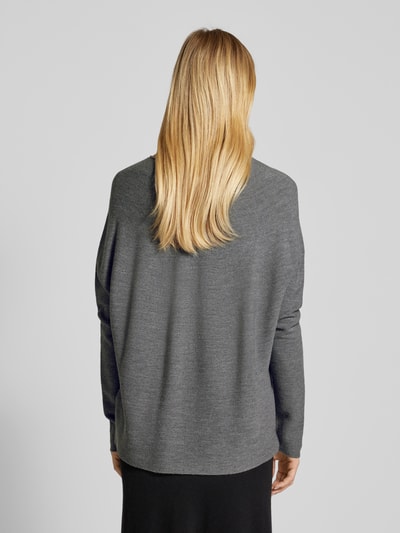 Drykorn Oversized gebreide pullover met ronde hals, model 'MAILA' Middengrijs - 5