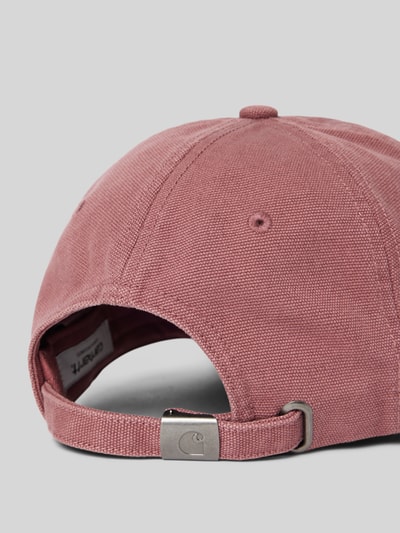 Carhartt Work In Progress Basecap aus reiner Baumwolle Modell 'Icon' Rosa Melange 3