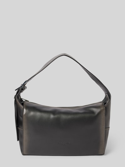 LIEBESKIND BERLIN Lederhandtasche mit Label-Prägung Modell 'LOU' Black 2