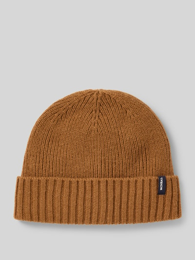 MCNEAL Beanie mit Label-Detail Camel Melange 1