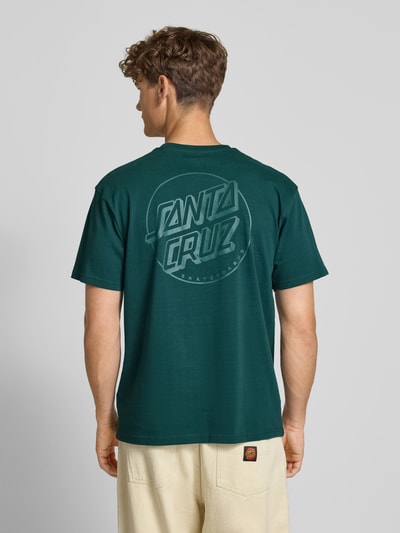 SANTA CRUZ T-Shirt mit Label-Print Petrol 5
