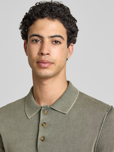 ONLY & SONS Regular Fit Poloshirt aus reiner Baumwolle Modell 'GARSON' Dunkelgrau 3
