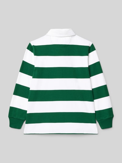 Polo Ralph Lauren Kids Longsleeve mit Polokragen und Label-Stitching Weiss 3