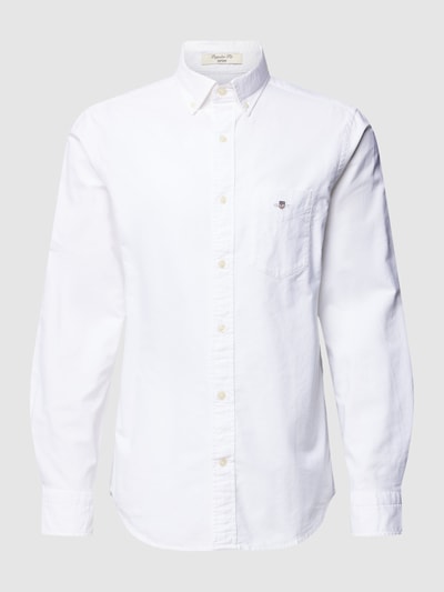 Gant Koszula casualowa o kroju regular fit z kieszenią na piersi model ‘OXFORD’ Biały 2