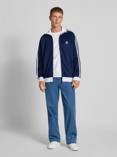 adidas Originals Trainingsjack met opstaande kraag en tweewegsritssluiting Marineblauw - 1