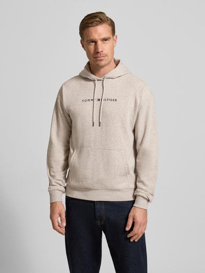 Tommy Hilfiger Regular Fit Hoodie aus Baumwoll-Mix Modell ' OH HOODIE' Offwhite Melange 4