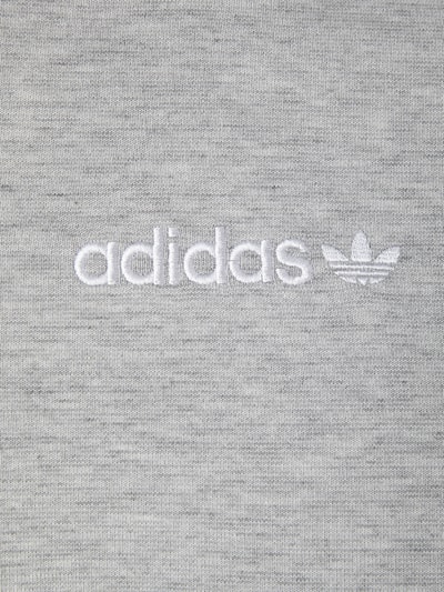 adidas Originals Hoodie mit Logo Streifen mittelgrau meliert