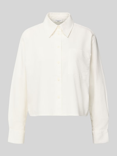Marc O'Polo Denim Boxy Fit Hemdbluse aus reiner Baumwolle Offwhite 1