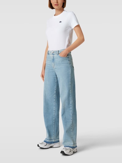 Lacoste Sport T-shirt z okrągłym dekoltem Biały 1