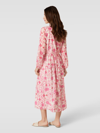 ROBE LÉGÈRE Midi-jurk met all-over motief Felroze - 5