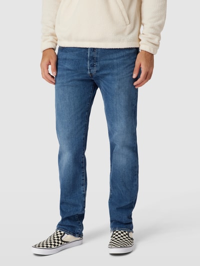 Levi's® Jeansy o kroju straight fit z 5 kieszeniami model ‘501 UBBLES’ Jeansowy niebieski 4