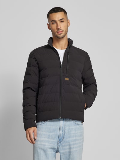 G-Star Raw Gewatteerd jack met labeldetails, model 'Foundation' Zwart - 4