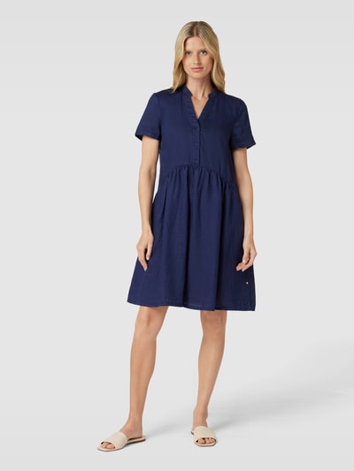 ROBE LÉGÈRE Mini-jurk van linnen Marineblauw - 4