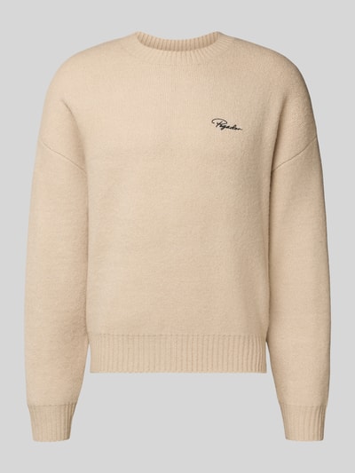 Pegador Strickpullover mit gerippten Abschlüssen Modell 'Signar' Ecru 2