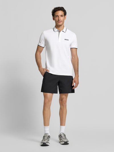 BOSS Green Regular Fit Poloshirt aus Baumwoll-Mix Modell ''Paddy Pro' Weiss 1