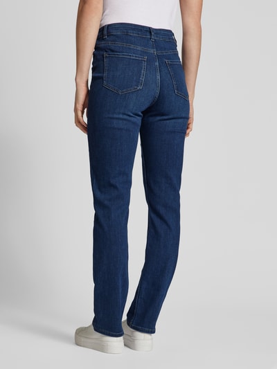 Christian Berg Woman Straight Fit Jeans mit Gürtelschlaufen und Viskose-Anteil Dunkelblau 5