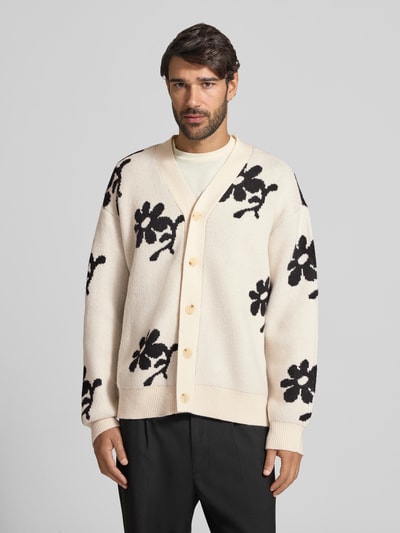 Casual Friday Strickjacke im Allover-Look Modell 'DIA INTARCIA' Offwhite 4
