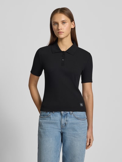 Calvin Klein Jeans Slim fit poloshirt met labeldetail Zwart - 4