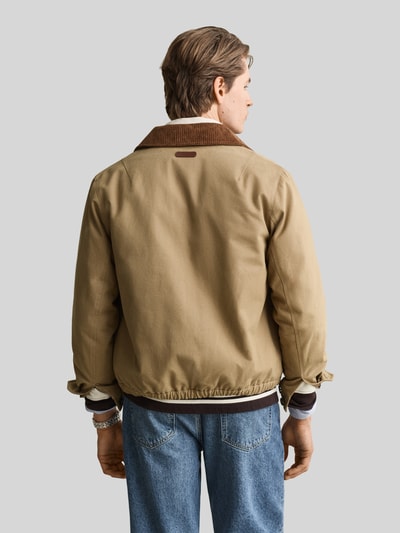 GANT Regular fit bomberjack van pure katoen model 'HARRINGTON' Hazelnoot - 5