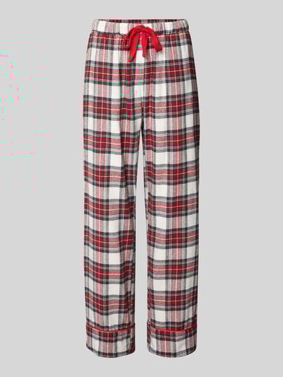 CCDK Copenhagen Spodnie od piżamy z elastycznym pasem model ‘Nicola’ Jasnoczerwony 1