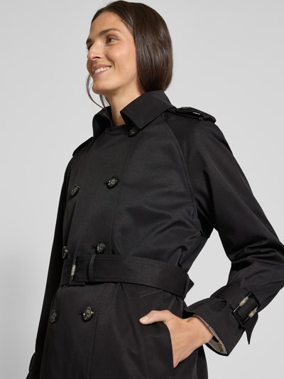 Christian Berg Woman Selection Trenchcoat met riem Zwart - 3