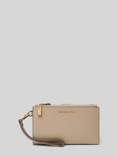 MICHAEL Michael Kors Portemonnee met draaglus, model 'JET SET' Taupe - 1