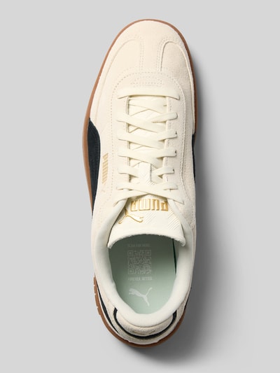 Produktfoto, Sneaker aus echtem Leder Modell 'Club II Era' von PUMA in Creme und Schwarz mit goldenen Details, Herren Sneaker von PUMA