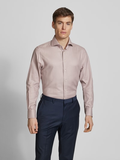 Profuomo Slim Fit Business-Hemd mit Kentkragen Modell 'Cutaway' Rose 4