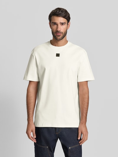 HUGO Regular Fit T-Shirt aus reine Baumwolle Modell 'DALILE' Kitt 4