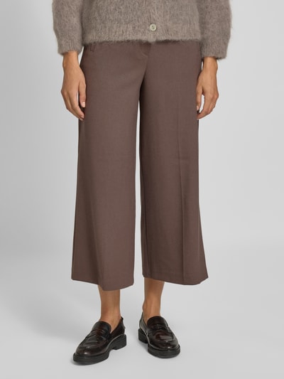 Christian Berg Woman Stoffen broek met verkorte pasvorm Taupe - 4
