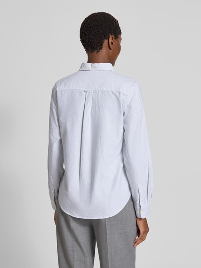Gant Hemdbluse mit Button-Down-Kragen und Sportmanschetten Hellgruen 5
