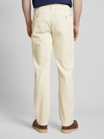 Polo Ralph Lauren Stretch straight fit corduroy broek met riemlussen, model 'BEDFORD' Offwhite - 5