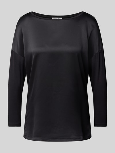 Christian Berg Woman Comfort Fit Longsleeve in Seiden-Optik Black 2