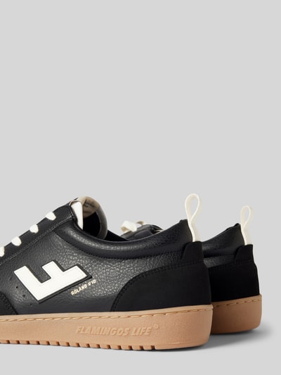 Flamingos Life Sneakers met labeldetail, model 'ROLAND' Zwart - 2