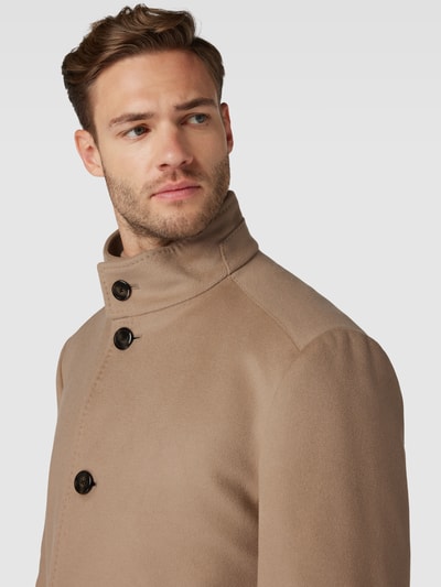 JOOP! Collection Lange jas met steekzakken, model 'Maron' Beige - 3