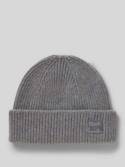 Paul Smith Beanie aus Woll-Kaschmir-Mix Mittelgrau Melange 1