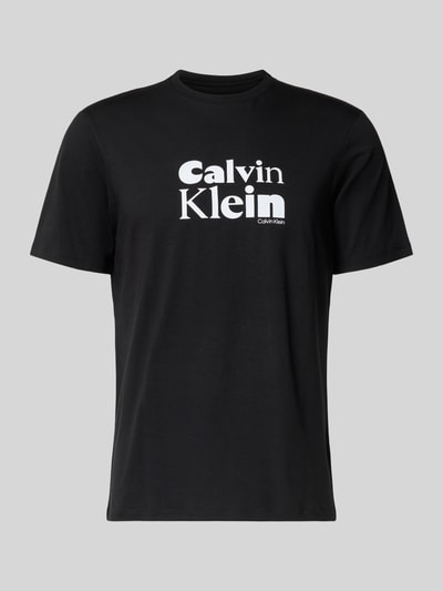 CK Calvin Klein T-shirt met labelprint Zwart - 2