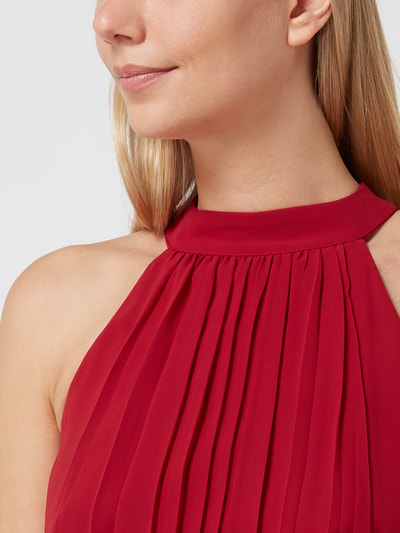 Jake*s Cocktail Cocktailkleid mit Plisseefalten  Rot Melange 3