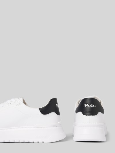 Polo Ralph Lauren Sneakersy ze skóry z wyhaftowanym logo Biały 2