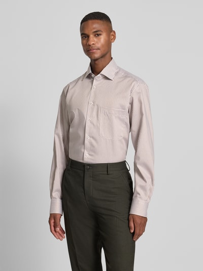 ETERNA Comfort Fit Businesshemd mit Knopfleiste Sand 4