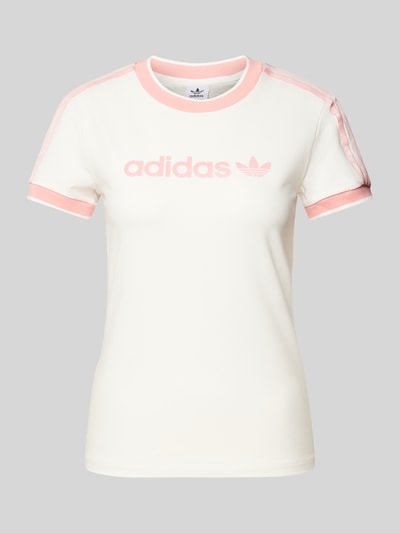 adidas Originals Slim fit T-shirt met ronde hals Wit - 2