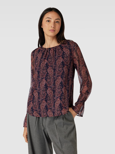 Christian Berg Woman Selection Blusenshirt mit Paisley-Muster Marine 4