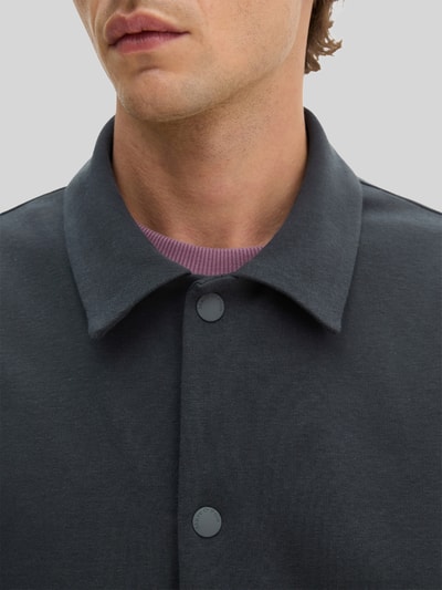 Marc O'Polo Regular Fit Hemdjacke aus Baumwoll-Mix Marine 3