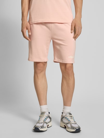 Ellesse Regular Fit Sweatshorts mit Label-Print Modell 'MOLLA' Altrosa 4
