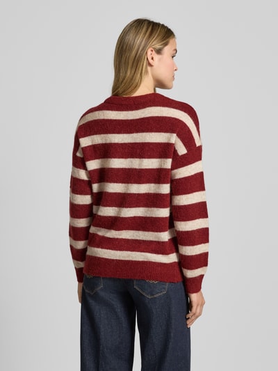 MSCH Copenhagen Gebreide pullover met wol, model 'Festina' Donkerrood - 5