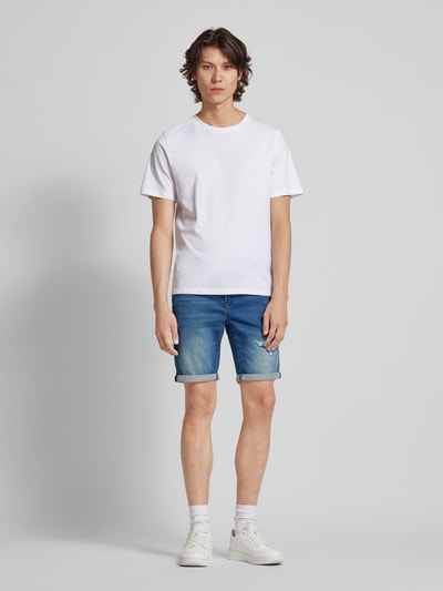 Only & Sons Regular Fit Jeansshorts im 5-Pocket-Design Modell 'PLY' Jeansblau 1