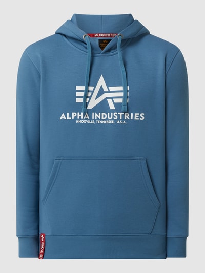 Alpha Industries Hoodie mit Label-Print Blau 2